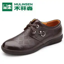 木林森男鞋正品皮鞋男真皮正品秋季新款男士商务休闲鞋mq01332
