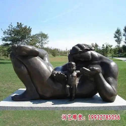 创意抽象人物铜雕宝鸡紫铜抽象人物雕塑加工厂
