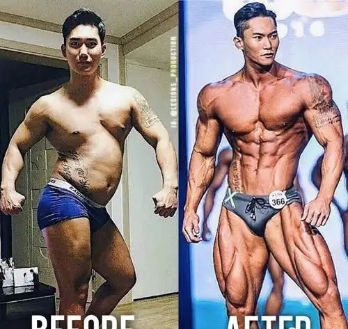 男人一旦开始健身,画风会立刻转变