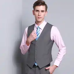 汤河之家新款休闲西装男装西服套装男韩版修身西服一扣尖领三件套b