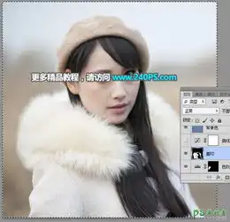 学习用photoshop通道及涂沫工具给年轻貌美的女子照片抠图换背景11