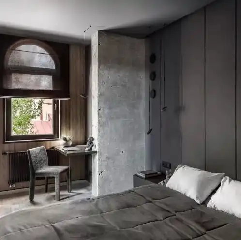 64㎡潮流混搭一居装修案例效果图土巴兔装修网