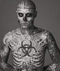 全身纹身图片将身体比作个性画布