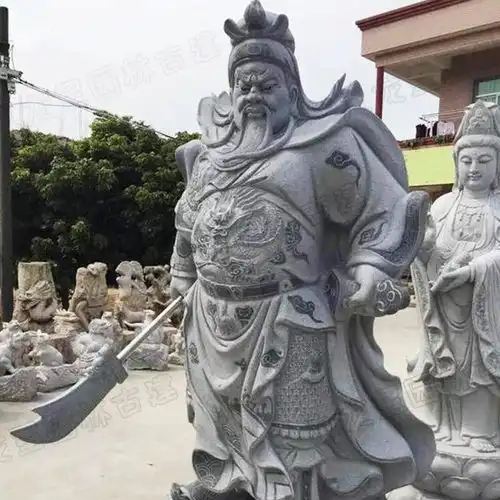 石雕关公雕像石雕关公图片大全集