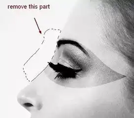 ps合成碎片飞散的黑白抽象美女头像