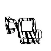 卡通手绘挖掘机个性头像十个美梦盖过了天空