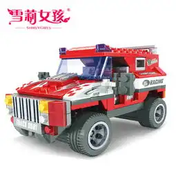 雪莉女孩积木塑料越野赛车天猫拍下价格天猫价格25包邮值值值