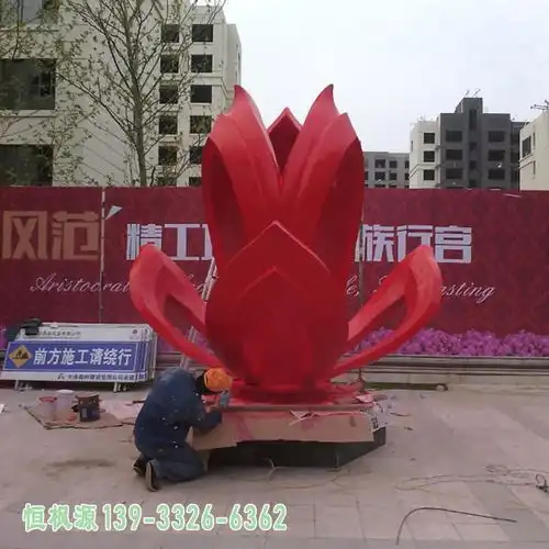 公园抽象不锈钢雕塑青岛公园金属雕塑图片