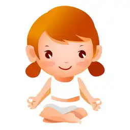 卡通开心女孩瑜伽健身图片素材psd模板下载1.22mb居家物品大全生活工作