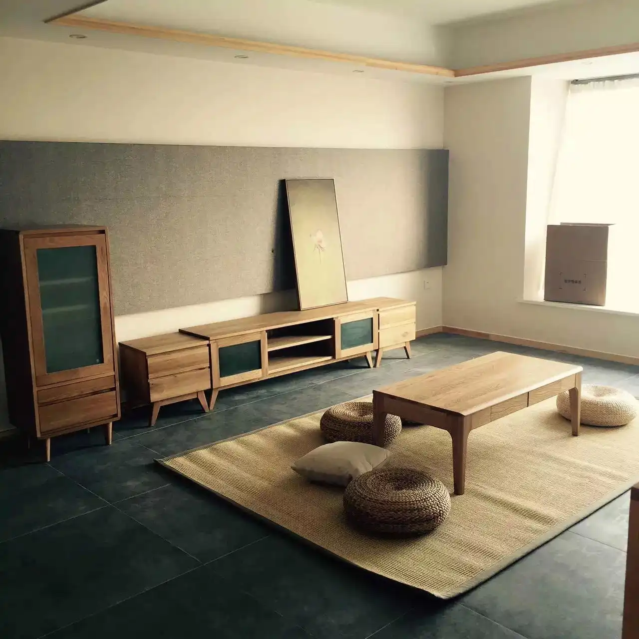 日韩风格二居室90平米10万富力华庭装修案例太原房天下家居装修网