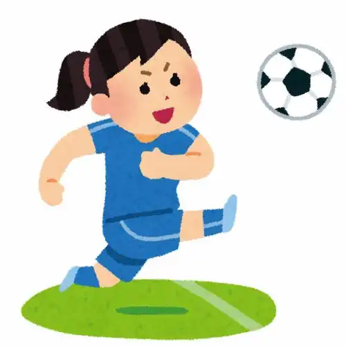 女足踢足球足球队少年足球卡通插画免扣素材手绘png1插画运动比赛健身