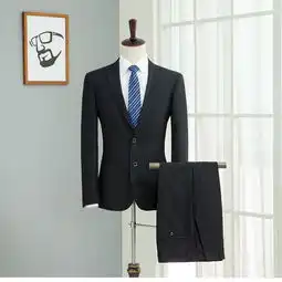 海澜剪标之家西服套装男式休闲西装商务职业正装新伴郎结婚礼服bft