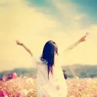 唯美长发女生背影头像