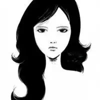 女生黑白插画qq头像女生黑白插画